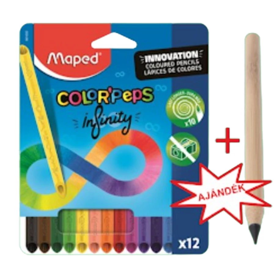 *57553 SZÍNES CERUZA 12 MAPED