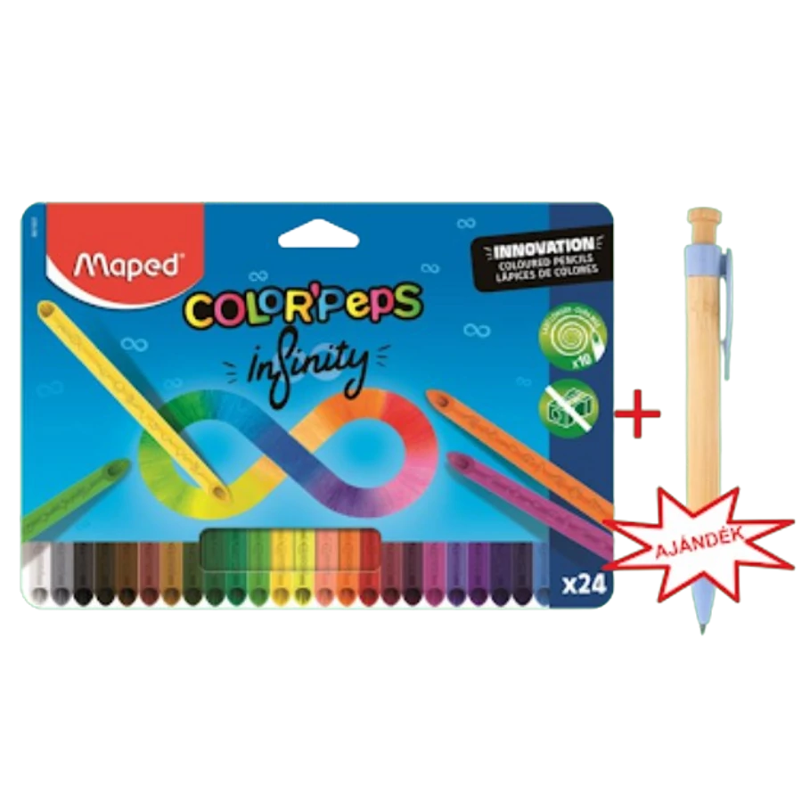 *57328 SZÍNES CERUZA 24 MAPED 